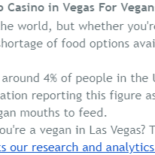 Vegans In Vegas – A Finding We Won’t Be Covering Today